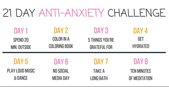 21 Day Anxiety Challenge﻿