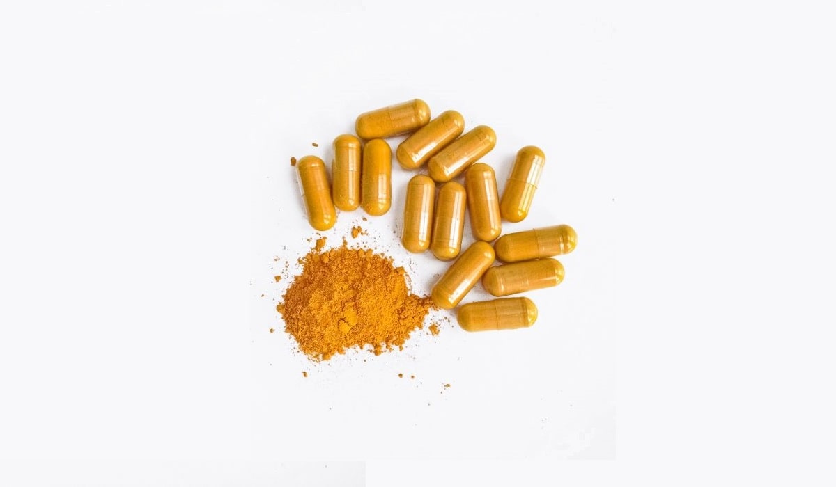 Capsules filled with Turmeric